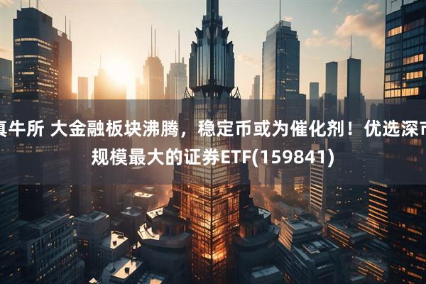 真牛所 大金融板块沸腾，稳定币或为催化剂！优选深市规模最大的证券ETF(159841)